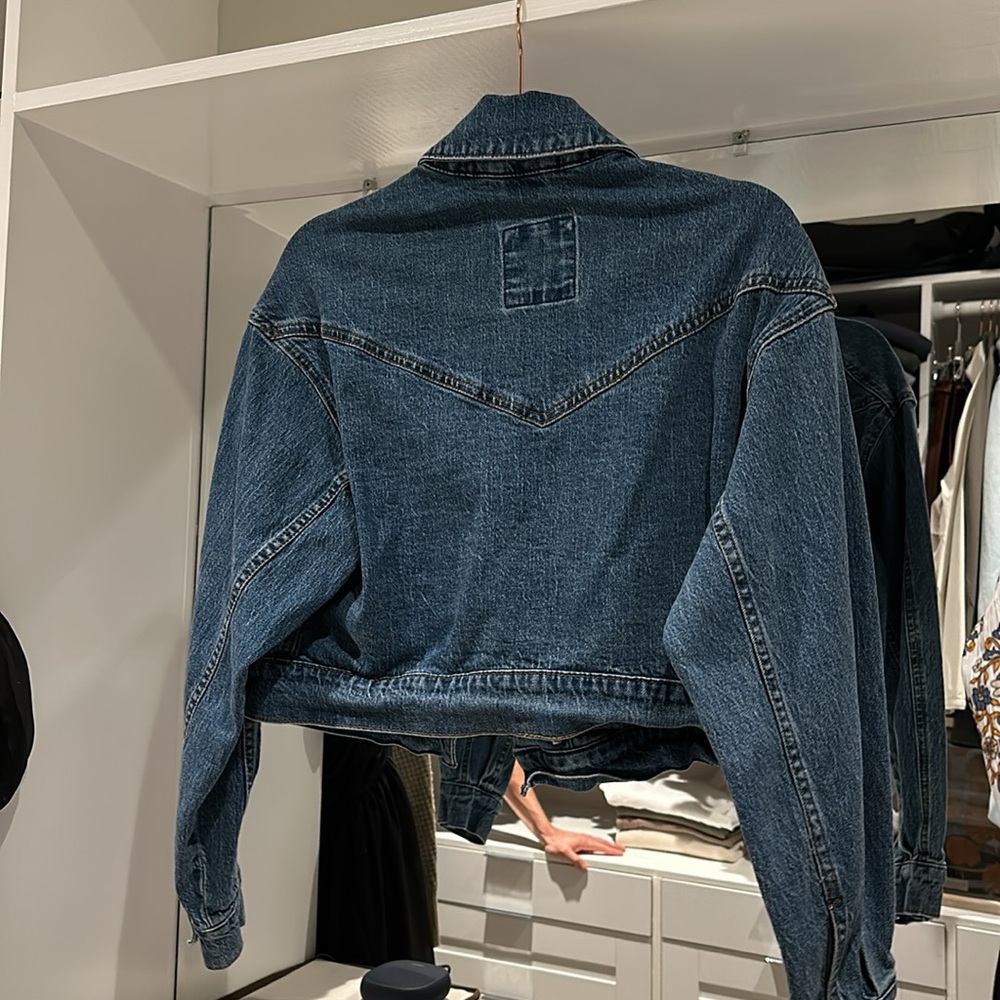 Drapey Denim Jacket - image 2